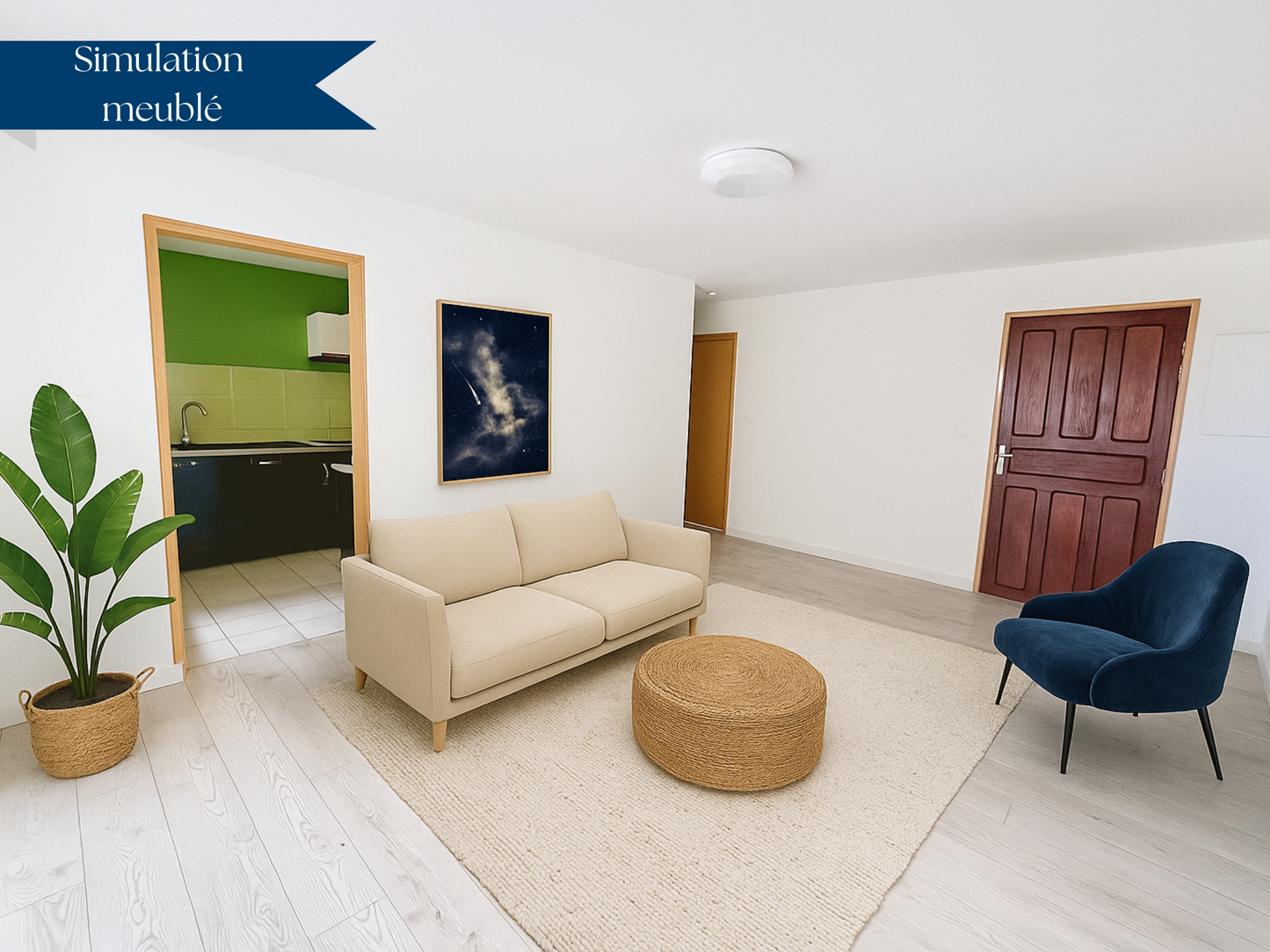 SAINT-DENIS-LA MONTAGNE/ APPARTEMENT T4 REZ DE JARDIN