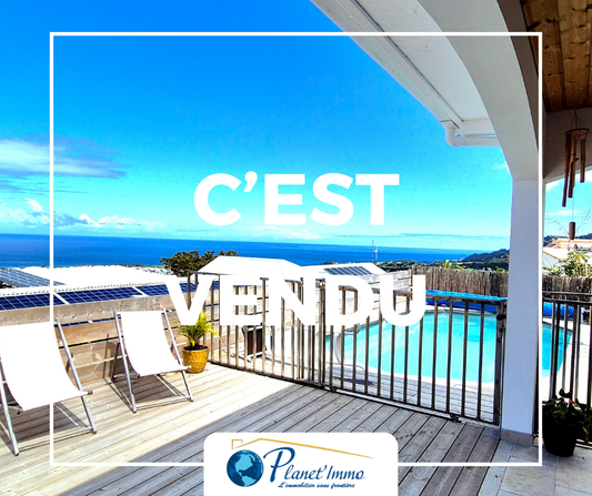 SAINT-JOSEPH/Maison + dépendance vue incroyable sur l'Océan